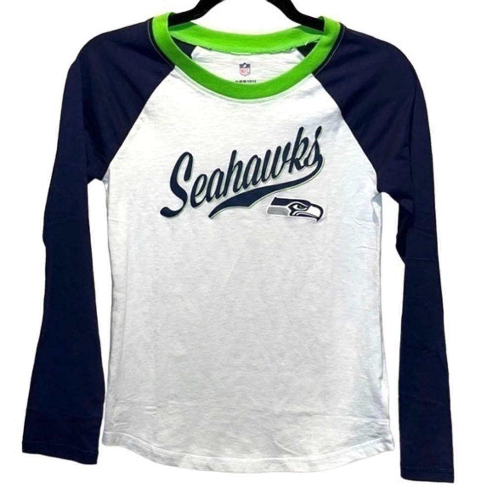 New Girls NFL Seattle Seahawks Shirt Size Medium 10-12